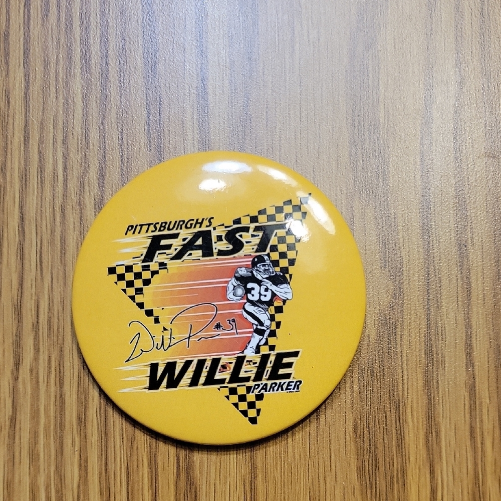 Pittsburgh's Fast Willie Parker Button